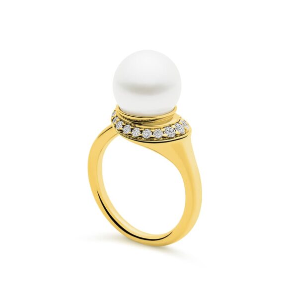 Kailis Swan Pearl Ring in 18ct Yellow Gold