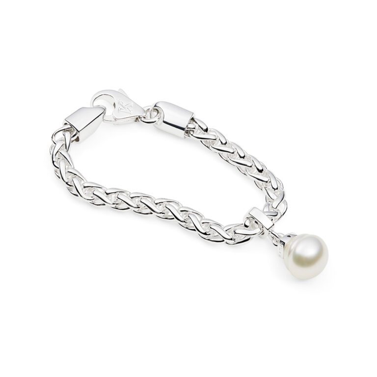 260004 Geometric wheat slider bracelet