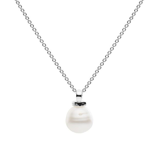 Geometric Pearl Necklace -0