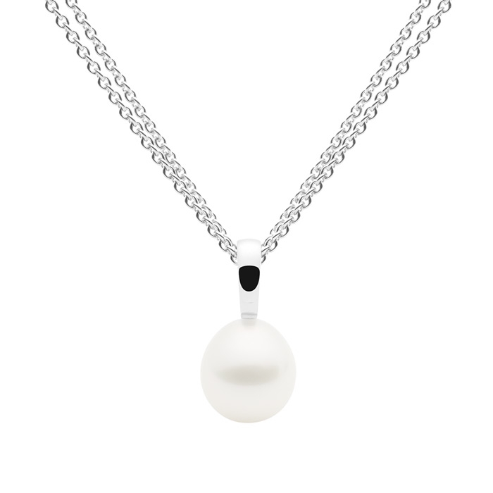 Simplicity Pendant, White Gold-0