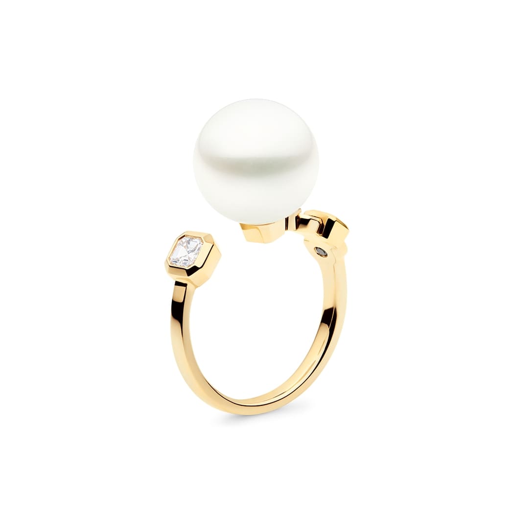 Nouveau Meridian Ring, 18ct Yellow Gold