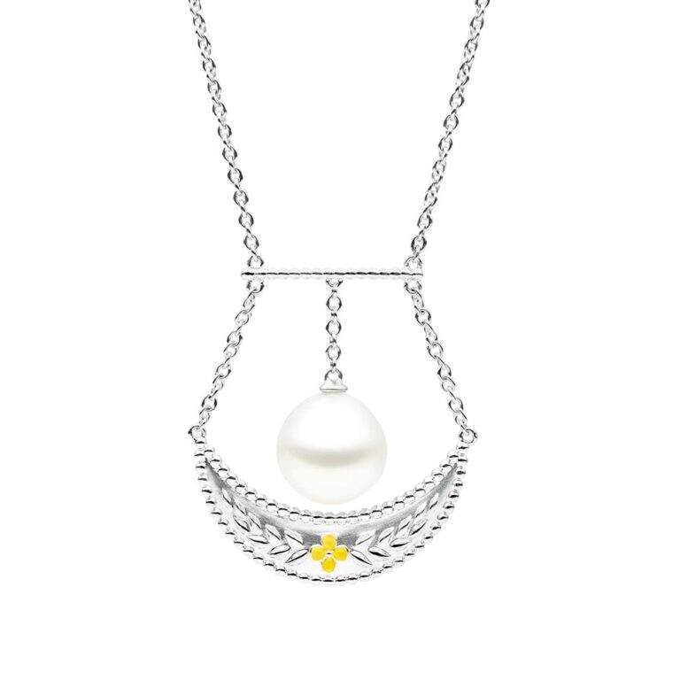 Verity Pearl Necklace, Sterling Silver