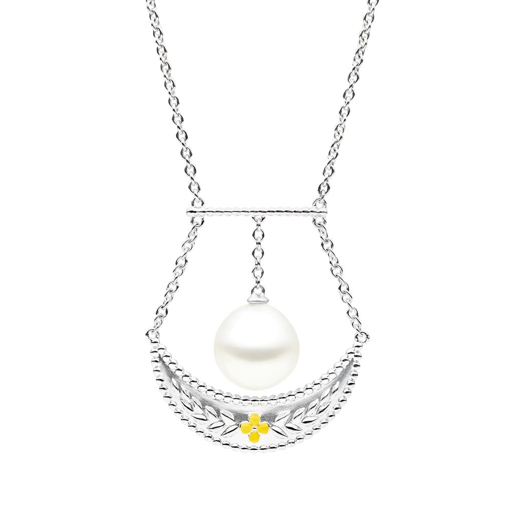 Verity Pearl Necklace, Sterling Silver