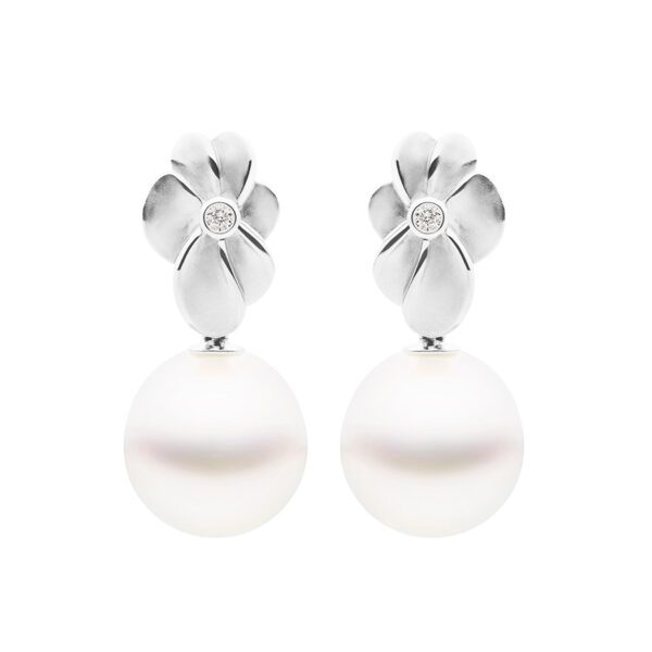 Bloom Earrings White Gold