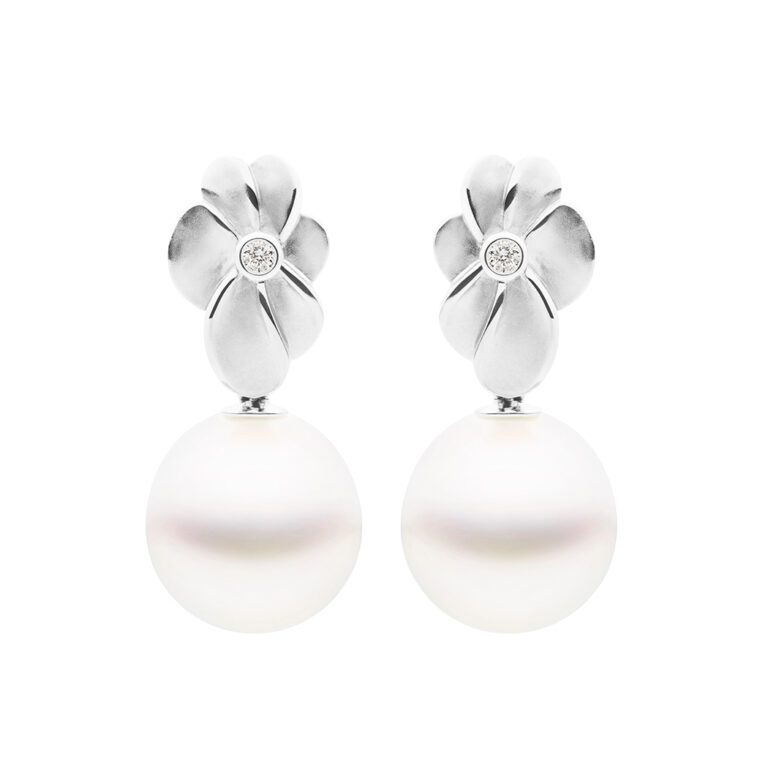 Bloom Earrings White Gold