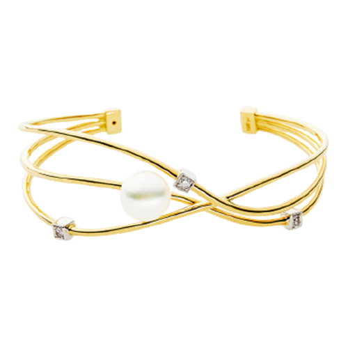 Orbit Cuff Yellow Gold