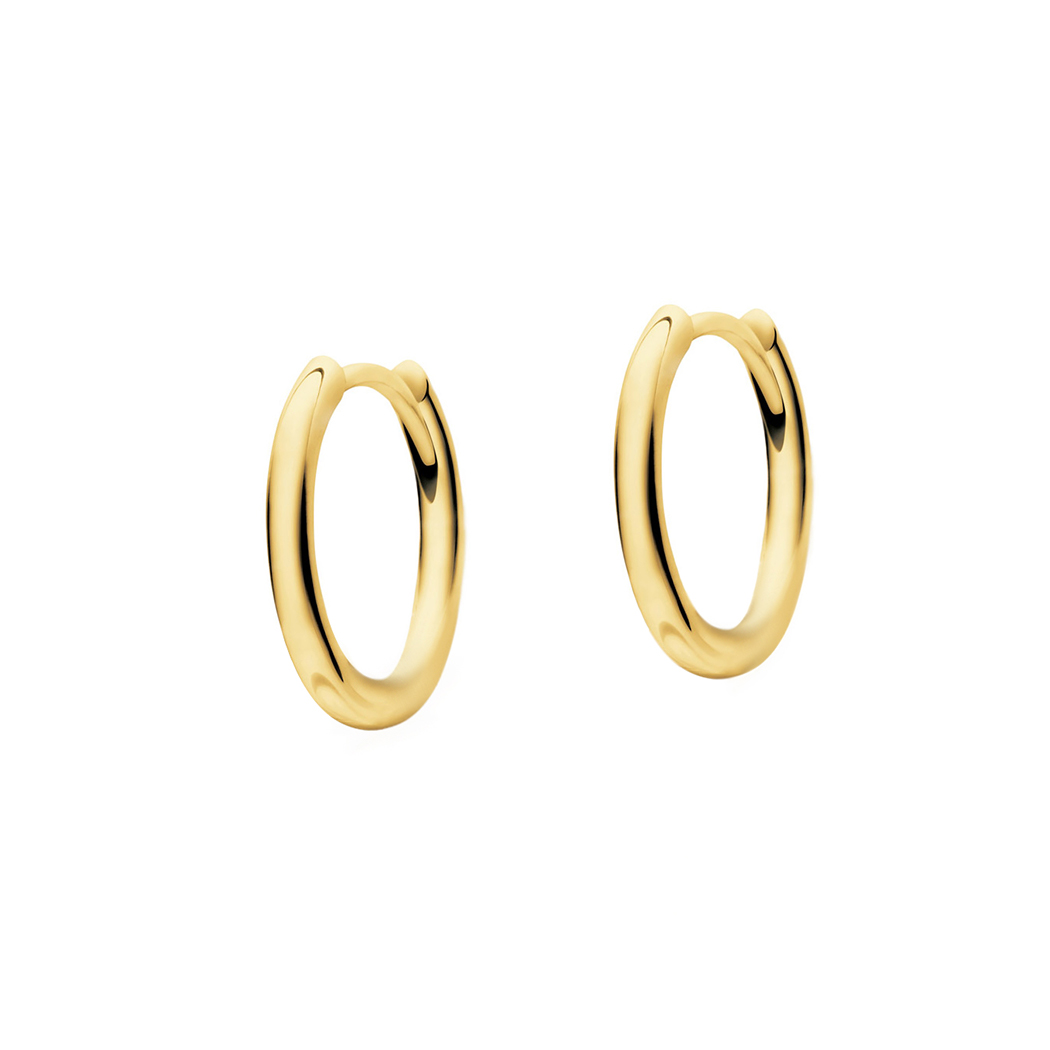 Yellow Gold Classic Plain Huggies