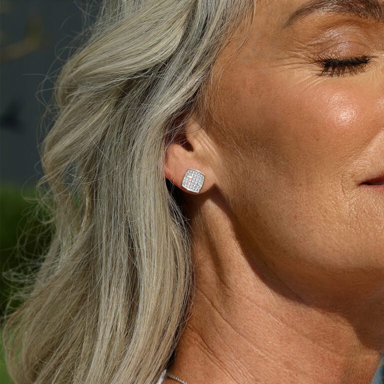 Dia Pave Diamond Studs - content