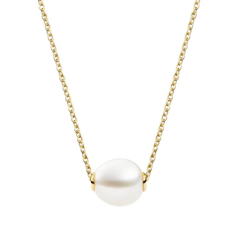 Sliding Pearl Necklace YG Single - Sum Effect